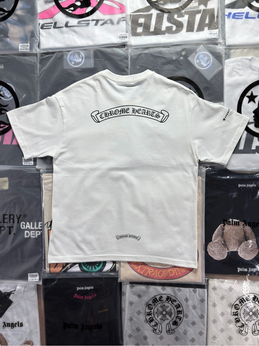 Chrome Hearts Scroll Logo Pocket T-shirt ‘White’
